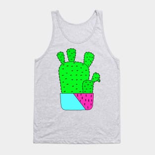 Cute Cactus Design #164: Big Cacti In Nice Planter Pot Tank Top